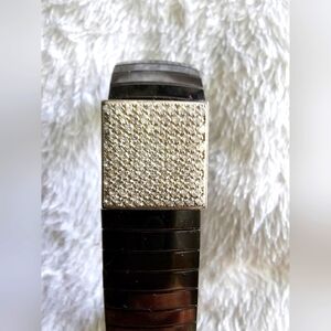 Diamonique CZ Gunmetal Stretch Bracelet